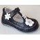 Detská celokoženná letná obuv - čierna, vz.625