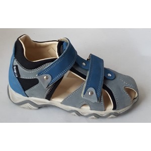 Detské sandálky - šedo/modrá, vz.623