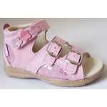 Detské sandálky - ružová/ kvietok, vz.496