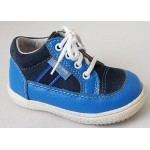 Detská celokoženná obuv - modrá, vz.612